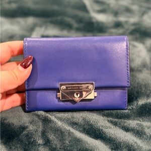 Michael Kors Royal Blue Leather Wallet